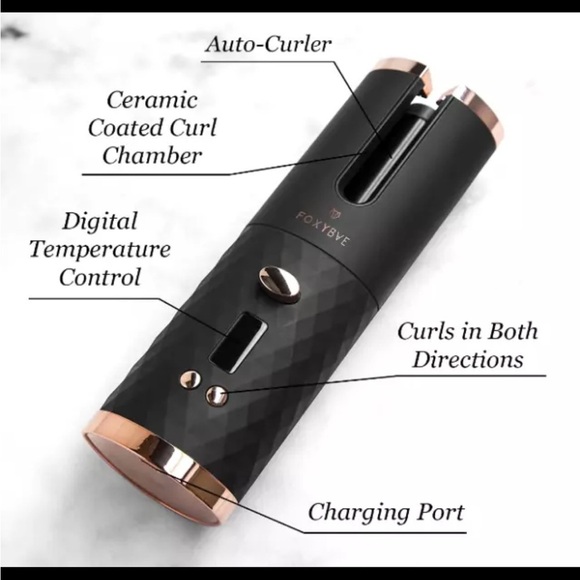 NIB Foxybae Wireless Auto Curler Clipper, New Unopened - Picture 4 of 7